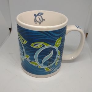 Hawaii The Islander Group Honu Hibiscus Jumbo Mug Flowers Turtles